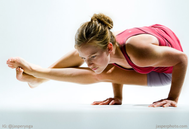 woman in a hard pose asana close up best yoga photography